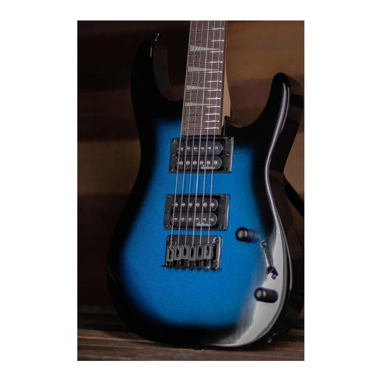 Jackson JS Series Dinky Minion JS1X, Amaranth Fingerboard, Metallic Blue Burst